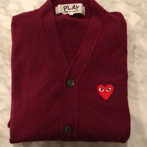 Commes Des Garcons: Red Cardigan